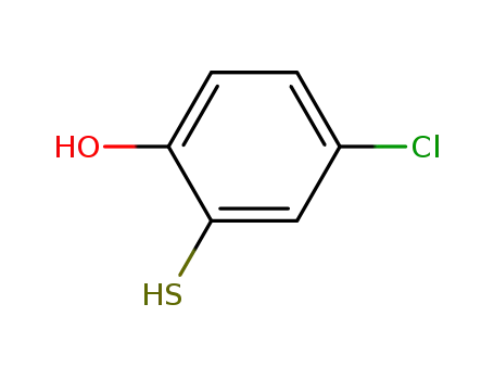 Molecular Structure of 21151-77-9 (Phenol, 4-chloro-2-mercapto-)