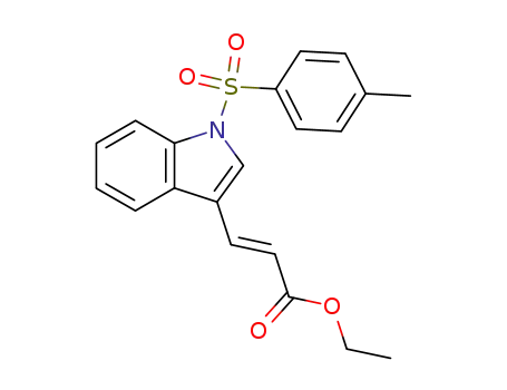 2-Propenoic acid, 3-[1-[(4-methylphenyl)sulfonyl]-1H-indol-3-yl]-, ethyl
ester, (2E)-