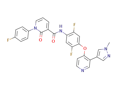 N-(2,5-difluoro-4-(3-(1-methyl-1H-pyrazol-4-yl)pyridin-4-yloxy)phenyl)-1-(4-fluorophenyl)-2-oxo-1,2-dihydropyridine-3-carboxamide