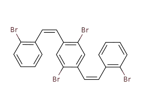 Molecular Structure of 1237745-23-1 (2,2'-(1Z,1'Z)-2,2'-(2,5-dibromo-1,4-phenylene)bis(ethene-2,1-diyl)bis(bromobenzene))