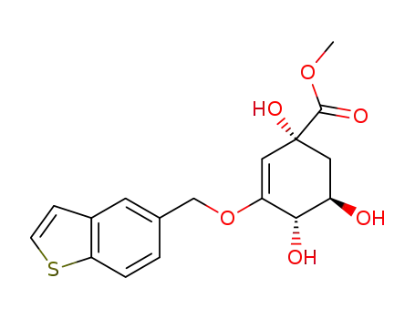 methyl (1R,4S,5R)-3-(benzo[b]thiophen-5-yl)methoxy-1,4,5-trihydroxycyclohex-2-en-1-carboxylate