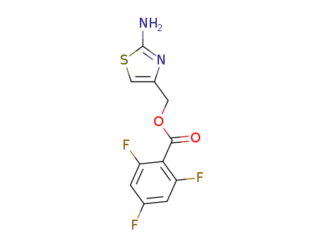 Molecular Structure of 1363398-06-4 ((2-aminothiazol-4-yl)methyl 2,4,6-trifluorobenzoate)