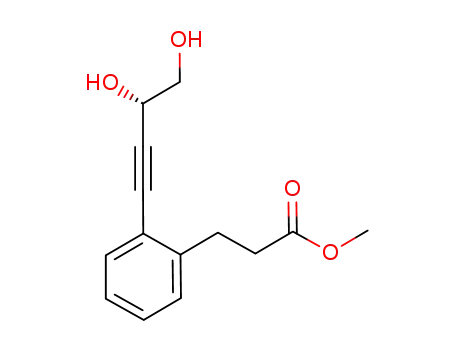 methyl 3-{2-[(3S)-3,4-dihydroxy-1-butynyl]phenyl}propanoate