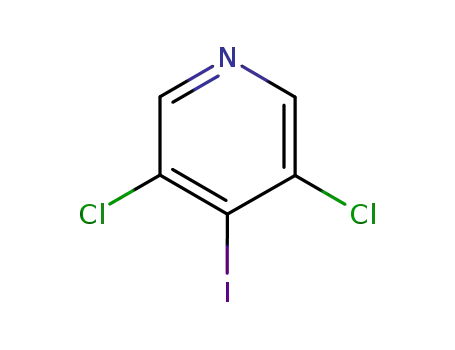 Molecular Structure of 343781-41-9 (3,5-DICHLORO-4-IODOPYRIDINE, 97%)
