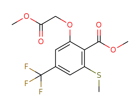methyl 2-(2-methoxy-2-oxoethoxy)-6-methylthio-4-(trifluoromethyl)benzoate