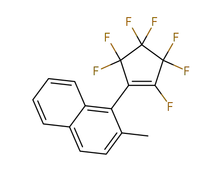 Molecular Structure of 1309657-46-2 (1-(2,3,3,4,4,5,5-Heptafluoro-1-cyclopenten-1-yl)-2-methylnaphthalene)