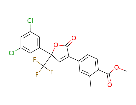 4-[5-(3,5-dichloro-phenyl)-2-oxo-5-trifluoromethyl-2,5-dihydro-furan-3-yl]-2-methyl-benzoic acid methyl ester