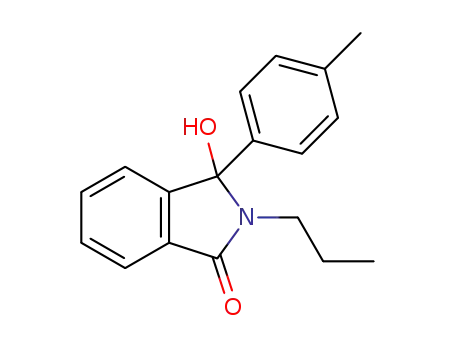 Molecular Structure of 1334294-95-9 (3-hydroxy-2-propyl-3-p-tolylisoindolin-1-one)