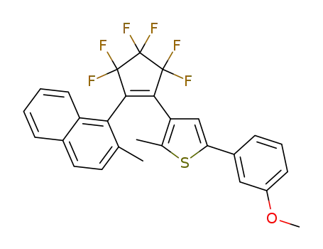 1-(2-methyl-1-naphthyl)-2-(2-methyl-5-(3-methoxyphenyl)-3-thienyl)perfluorocyclopentene