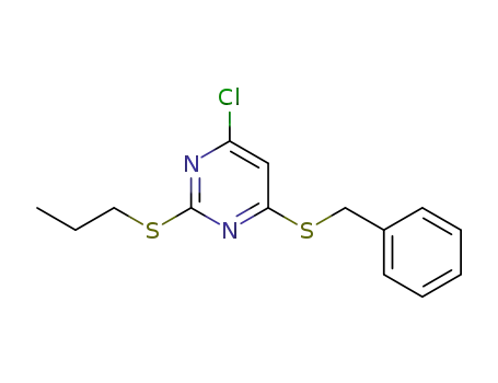 4-benzylthio-6-chloro-2-propylthiopyrimidine