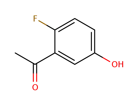 Molecular Structure of 145300-04-5 (2'-Fluoro-5'-Hydroxyacetophenone)