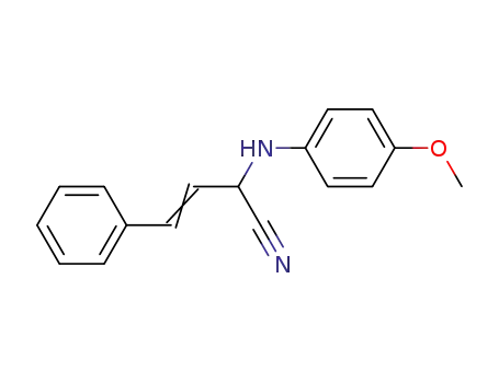 3-Butenenitrile, 2-[(4-methoxyphenyl)amino]-4-phenyl-