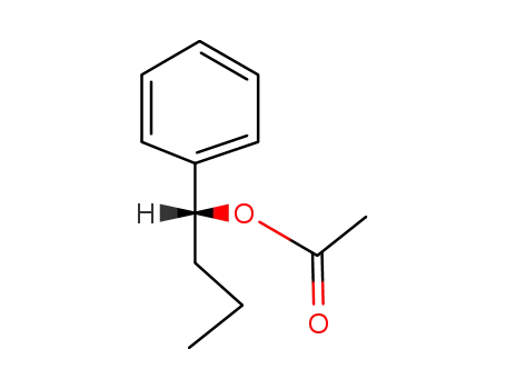 Molecular Structure of 84194-64-9 ((R)-(+)-1-Phenyl-1-butyl acetate)