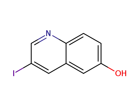 Molecular Structure of 889660-68-8 (3-Iodoquinolin-6-ol)