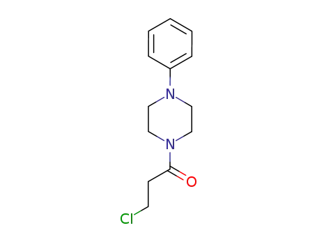 Molecular Structure of 2392-47-4 (3-chloro-1-(4-phenylpiperazin-1-yl)propan-1-one)