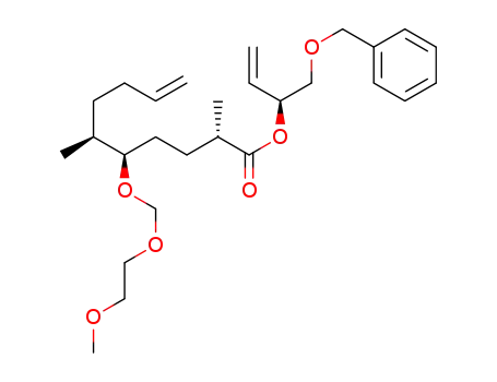 (2S,5R,6S)-((S)-1-(benzyloxy)but-3-en-2-yl) 5-((2-methoxyethoxy)methoxy)-2,6-dimethyldec-9-enoate
