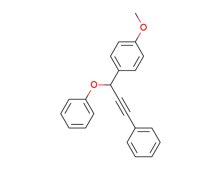 Benzene, 1-methoxy-4-(1-phenoxy-3-phenyl-2-propyn-1-yl)-
