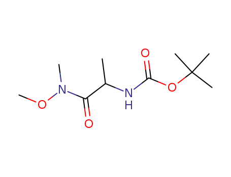 Molecular Structure of 342603-65-0 (Carbamic acid, [2-(methoxymethylamino)-1-methyl-2-oxoethyl]-,
1,1-dimethylethyl ester)