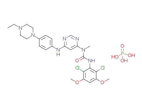 Molecular Structure of 1310746-10-1 (NVP BGJ398 phosphate)