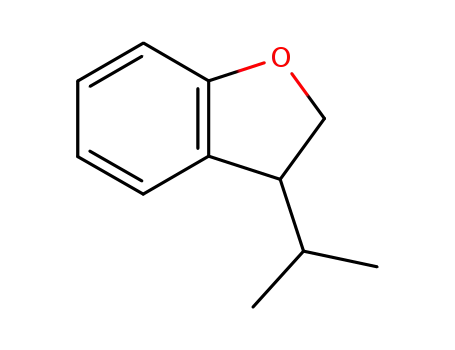 Molecular Structure of 3279-17-2 (Benzofuran,2,3-dihydro-3-(1-methylethyl)-(9CI))