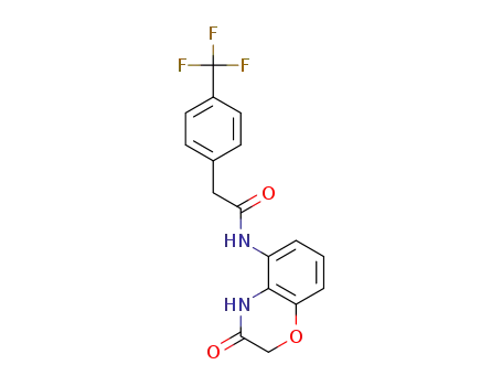 2-(4-(trifluoromethyl)phenyl)-N-(3,4-dihydro-3-oxo-2H-benzo[b][1,4]oxazin-5-yl)acetamide