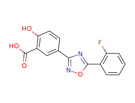 5-[5-(2-fluorophenyl)-[1,2,4]oxadiazol-3-yl]-2-hydroxybenzoic acid