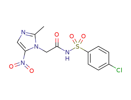N-(4-chlorophenylsulfonyl)-2-(2-methyl-5-nitro-1H-imidazol-1-yl)acetamide