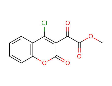 Molecular Structure of 1338214-56-4 (4-chloro-3-(methoxalyl)coumarin)