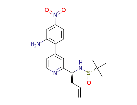 (S)-N-((1S)-1-(4-(2-amino-4-nitrophenyl)pyridin-2-yl)but-3-en-1-yl)-2-methylpropane-2-sulfinamide