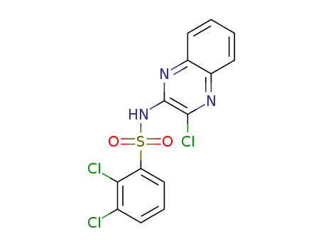 Molecular Structure of 1226506-69-9 (2,3-dichloro-N-(3-chloroquinoxalin-2-yl)benzenesulfonamide)