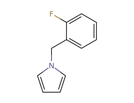Molecular Structure of 63880-21-7 (1H-Pyrrole, 1-[(2-fluorophenyl)methyl]-)