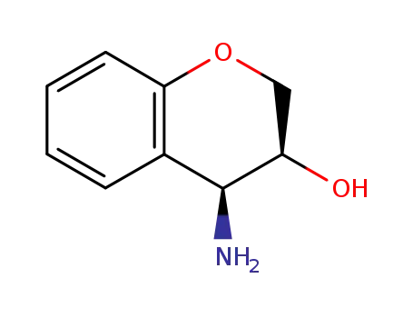 Molecular Structure of 138603-50-6 (2H-1-Benzopyran-3-ol, 4-amino-3,4-dihydro-, (3S,4S)-)