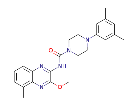 1-(3,5-dimethylphenyl)-4-[(3-methoxy-5-methylquinoxalin-2-yl)aminocarbonyl]piperazine