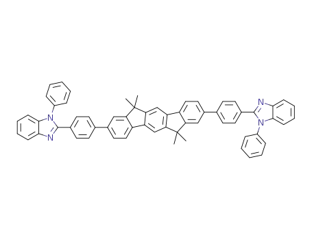 1H-Benzimidazole,
2,2'-[(6,12-dihydro-6,6,12,12-tetramethylindeno[1,2-b]fluorene-2,8-diyl)
di-4,1-phenylene]bis[1-phenyl-