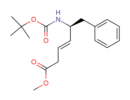 Methyl (S)-5-<(tert-butoxycarbonyl)amino>-6-phenyl-(E)-3-hexenoate
