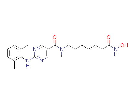 2-(2,6-diMethylphenylaMino)-N-(7-(hydroxyaMino)-7-oxoheptyl)pyriMidine-5-carboxaMide,1316214-61-5