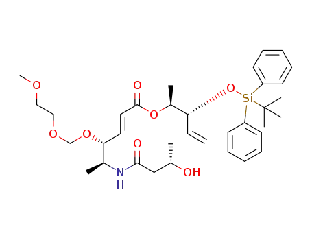 (1S,2R)-2-tert-butyldiphenylsilyloxy-1-methyl-3-butenyl (2E,4R,5S)-5-[(S)-3-hydoxybutyryl]amino-4-(2-methoxyethoxy)methoxy-2-hexenoate