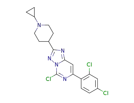 5-Chloro-2-(1-cyclopropylpiperidin-4-yl)-7-(2,4-dichlorophenyl)[1,2,4]triazolo[1,5-c]pyrimidine