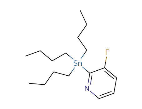 Molecular Structure of 573675-60-2 (3-FLUORO-2-(TRIBUTYLSTANNYL)PYRIDINE)