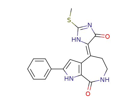 (Z)-4-(2-(methylthio)-4-oxo-1H-imidazol-5(4H)-ylidene)-2-phenyl-4,5,6,7-tetrahydropyrrolo[2,3-c]azepin-8(1H)-one