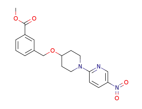 methyl 3-((1-(5-nitropyridin-2-yl)piperidin-4-yloxy)methyl)benzoate