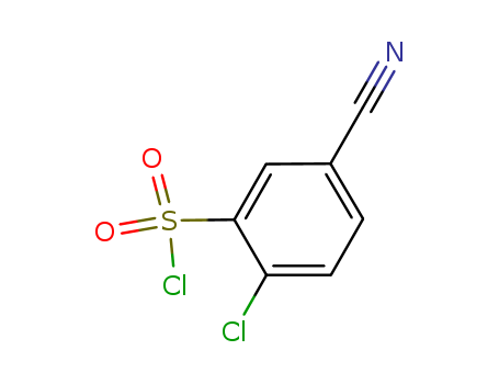2-Chloro-5-cyanobenzene-1-sulfonylchloride