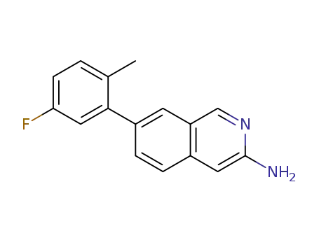 7-(5-fluoro-2-methylphenyl)isoquinolin-3-amine
