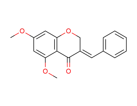 (E)-5,7-dimethoxy-3-(benzylidene)chroman-4-one