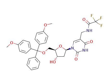 5-(N-trifluoroacetamidomethyl)-2'-deoxy-5'-O-(4,4'-dimethoxytrityl)uridine