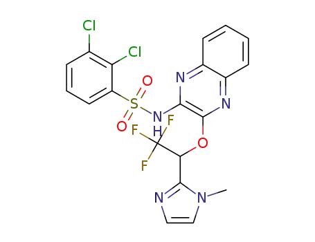 Molecular Structure of 1226503-21-4 (2,3-dichloro-N-{3-[2,2,2-trifluoro-1-(1-methyl-1H-imidazol-2-yl)ethoxy]quinoxalin-2-yl}benzenesulfonamide)