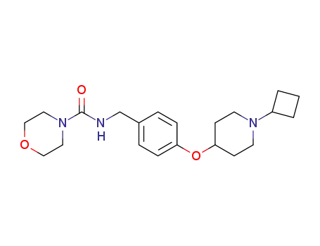 N-[4-(1-cyclobutylpiperidin-4-yloxy)benzyl]morpholine-4-ylamide
