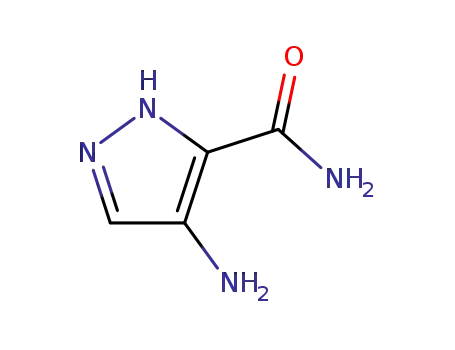 Molecular Structure of 67221-50-5 (1H-Pyrazole-3-carboxamide,4-amino-(9CI))