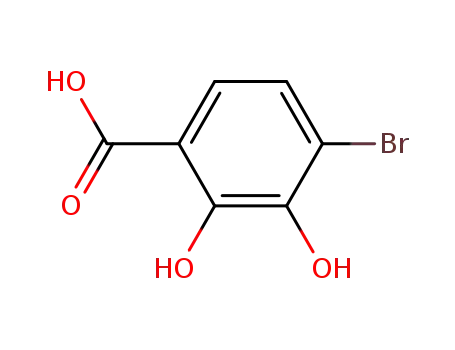 Molecular Structure of 61203-52-9 (4-Bromo-2,3-dihydroxybenzoicacid)