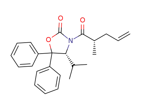 (R)-4-isopropyl-3-((S)-2-methylpent-4-enoyl)-5,5-diphenyloxazolidin-2-one